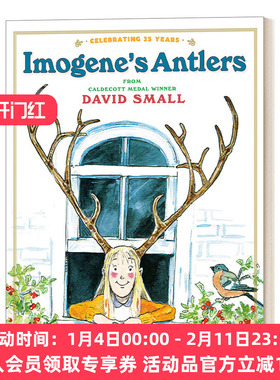 华研原版 英文原版 Imogene's Antlers 伊莫金的鹿角 英文版 进口英语原版书籍