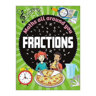 英文原版 Maths All Around You Fractions 数学无处不在 分数 儿童数学应用意识培养绘本 英文版 进口英语原版书籍
