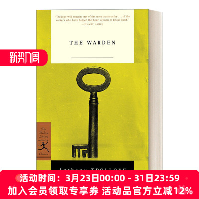 英文原版 The Warden 养老院院长 Anthony Trollope安东尼·特罗洛普 兰登书屋现代图书馆经典系列 英文版 进口英语原版书籍