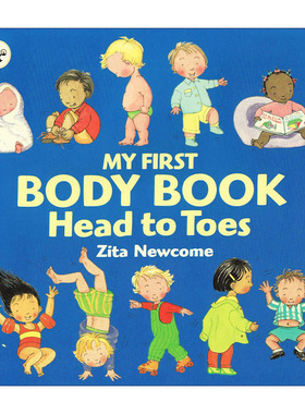 我的第一本身体认知绘本  英文原版 My First Body Book Head To Toes 从头到脚 儿童科普百科绘本 英文版 进口英语原版书籍