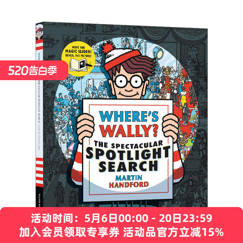 英文原版 Where's Wally? The Spectacular Spotlight Search 沃利在哪儿?引人注目的焦点搜索  精装 英文版 进口英语原版书籍