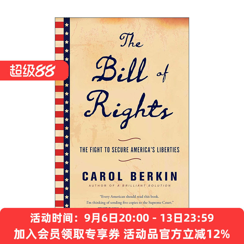 英文原版 The Bill of Rights 权利法案 争取美国人权的斗争 英文版 进口英语原版书籍