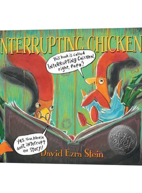 爱打岔的小鸡 英文原版 Interrupting Chicken 凯迪克银奖 英文版趣味儿童故事绘本 培养孩子和家长的耐心 进口原版英语书籍