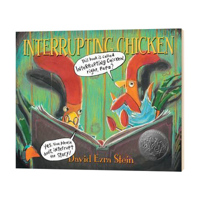 爱打岔的小鸡 英文原版 Interrupting Chicken 凯迪克银奖 英文版趣味儿童故事绘本 培养孩子和家长的耐心 进口原版英语书籍