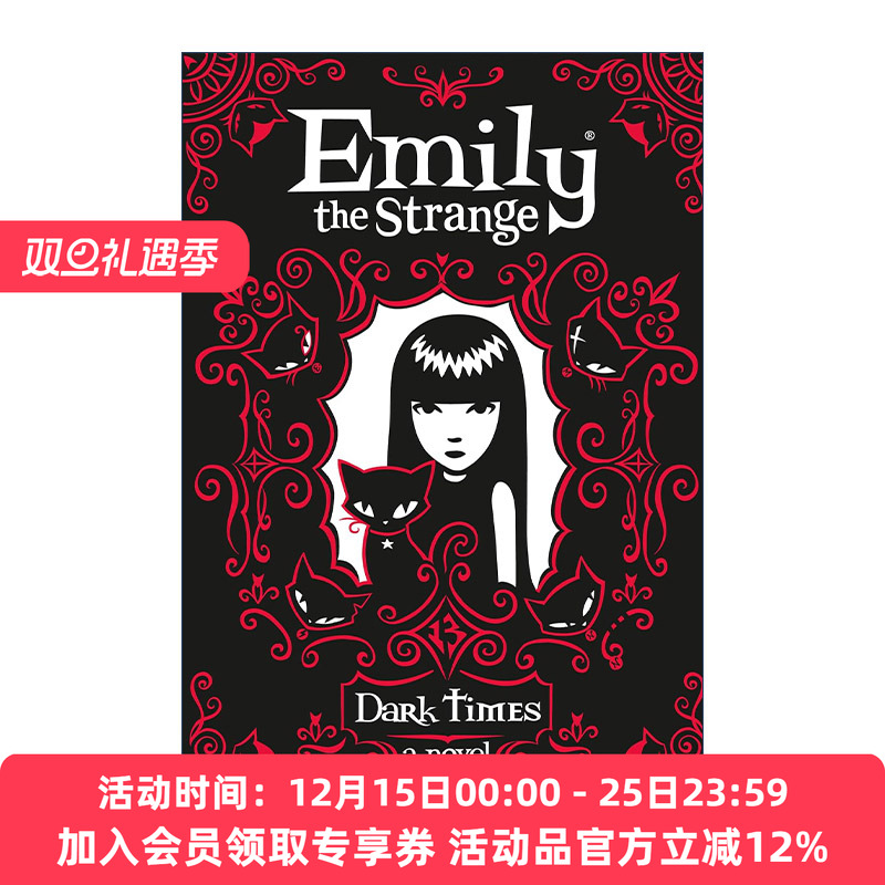 英文原版 Emily the Strange: Dark Times 怪异的艾米莉3 逢魔时刻 美国经典漫画人物小说 儿童章节书 精装 进口英语原版书籍