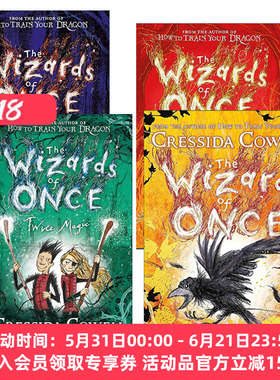 华研原版 魔境奇谭1-4册 英文原版小说 The Wizards of Once 儿童文学作者Cressida Cowell 英版 进口英语原版书籍
