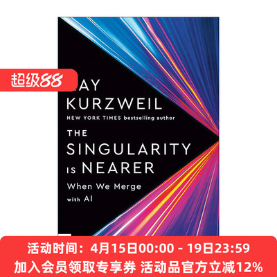 英文原版 The Singularity Is Near 奇点临近 当计算机智能超越人类 Ray Kurzweil 英文版 进口英语原版书籍