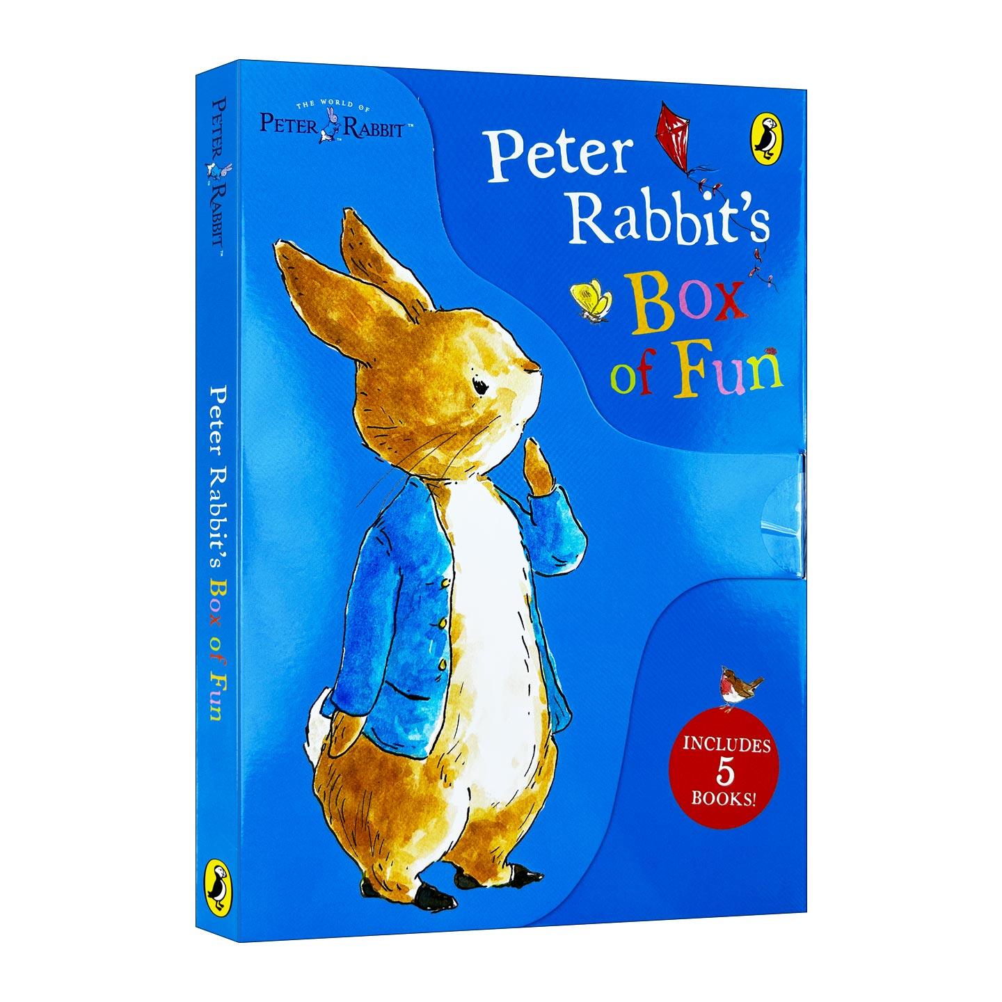 英文原版 Peter Rabbit's Box of Fun 彼得兔的故事 五册活动书涂色书礼盒 英文版 进口英语原版书籍