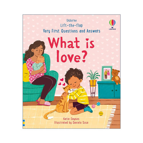 英文原版 Usborne Lift-the-flap Very First Questions & Answers What is love 幼儿你问我答科普翻翻书 什么是爱 英文版