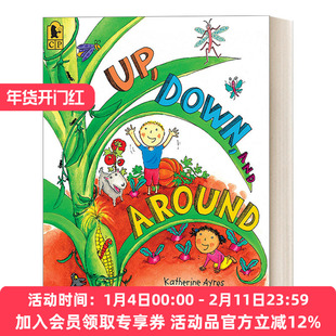 英文原版 Up  Down  and Around 上下和周围 2-5岁儿童自然科学科普认知启蒙绘本 Katherine Ayres 英文版 进口英语原版书籍