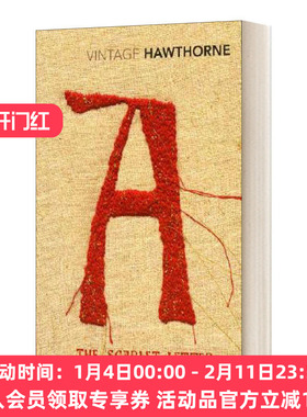 华研原版 英文原版 The Scarlet Letter 红字 霍桑 Vinatge经典系列 英文版 进口英语原版书籍