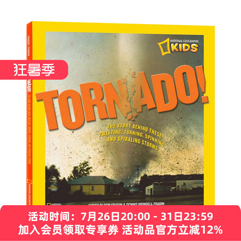 英文原版 Tornado 龙卷风 扭曲和旋转风暴背后的故事 国家地理儿童 精装 自然科普 英文版 进口英语原版书籍