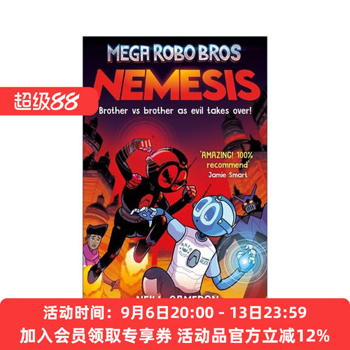 英文原版 Mega Robo Bros Nemesis 超级机器兄弟 报应 Neill Cameron少儿漫画 英文版 进口英语原版书籍