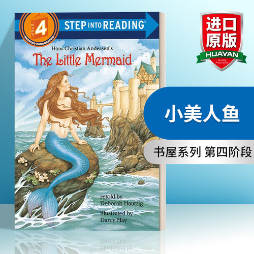 小美人鱼 英文原版 Step Into Reading 4 - The Little Mermaid 英文版 进口英语原版书籍