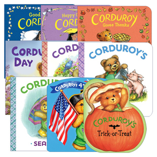 英文原版 Corduroy 小熊可杜罗系列9册 纸板书 儿童经典绘本 英文版 进口英语原版书籍