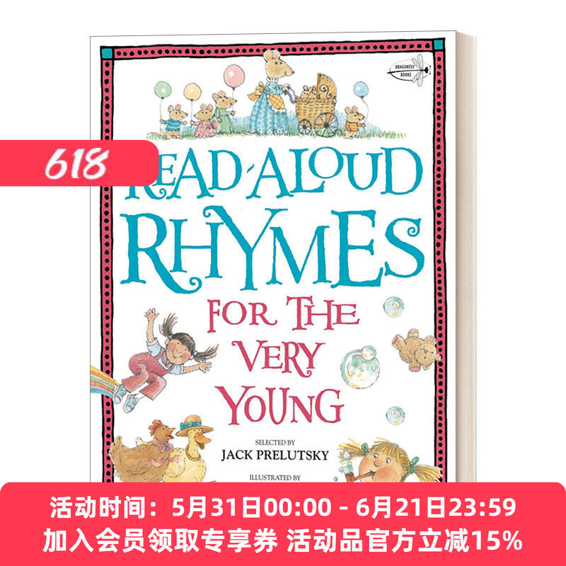 少儿英语诗歌朗诵韵文 英文原版 Read-Aloud Rhymes for the Very Young 儿童启蒙读物 启蒙早教故事 英文版 进口英语原版书籍