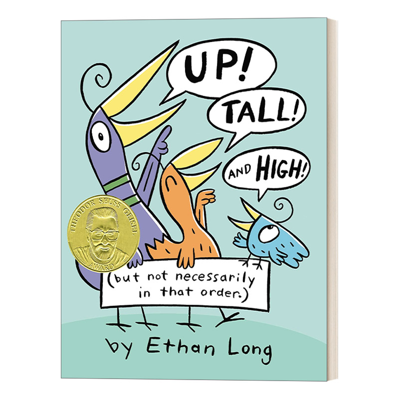 英文原版绘本 Up Tall and High 向上 高 高 苏斯博士奖 儿童精装绘本 Ethan Long 英文版 进口英语原版书籍