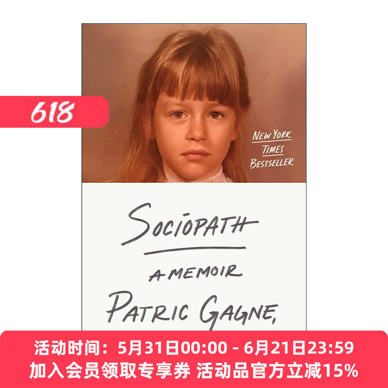 英文原版 Sociopath 反社会的人 回忆录 精装 人格分裂 英文版 进口英语原版书籍