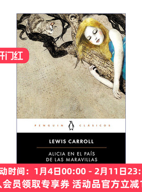原版 Alicia en el pais de las maravillas Alice's Adventures in Wonderland Penguin Classics 爱丽丝梦游仙境 西班牙语版