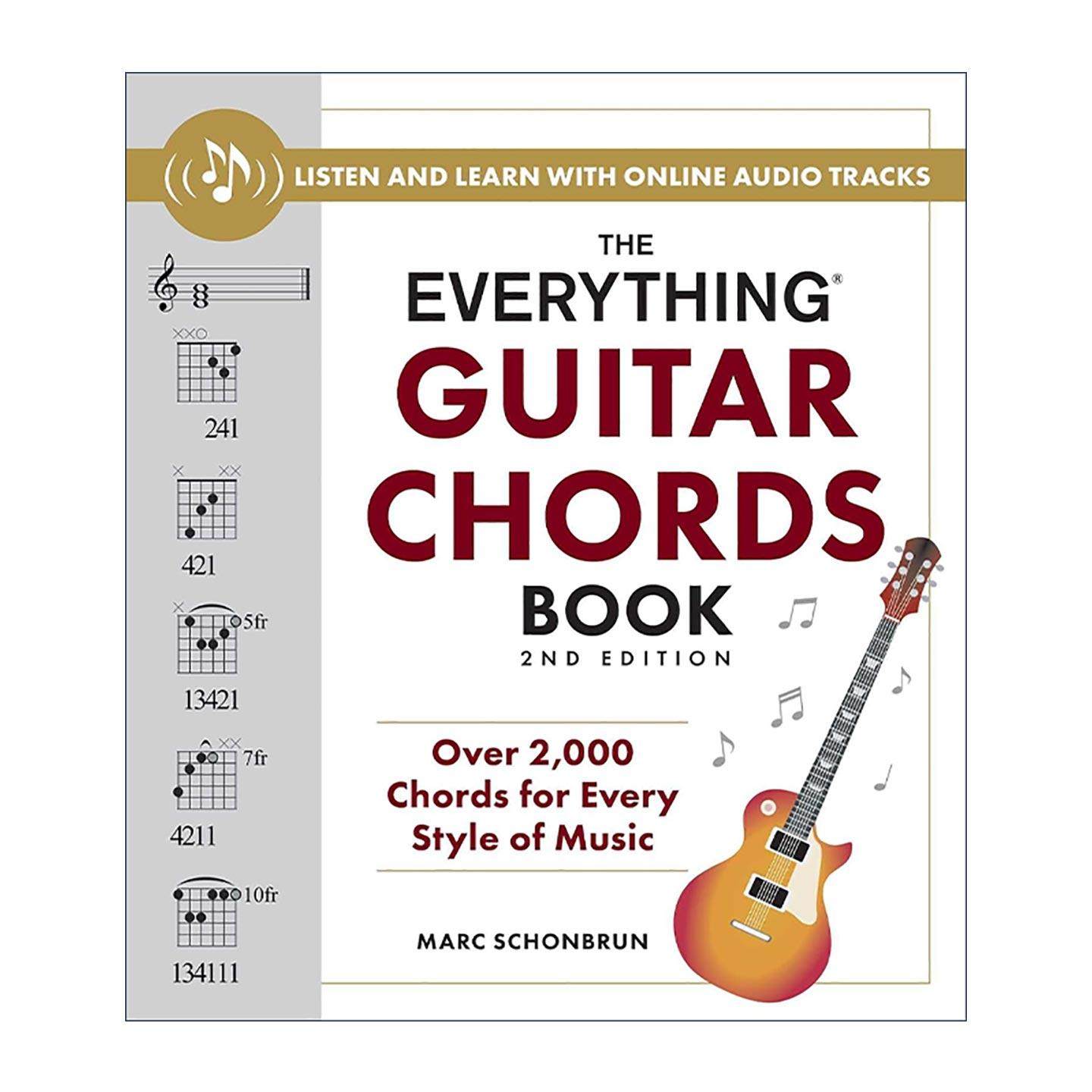英文原版 Everything Guitar Chords Book 吉他音阶全能指南 第2版 700多种音阶指型 含在线资源 英文版 进口英语原版书籍