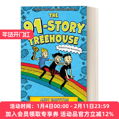 英文原版 The 91-Story Treehouse 小屁孩树屋历险记 91层树屋故事 英文版 进口英语原版书籍
