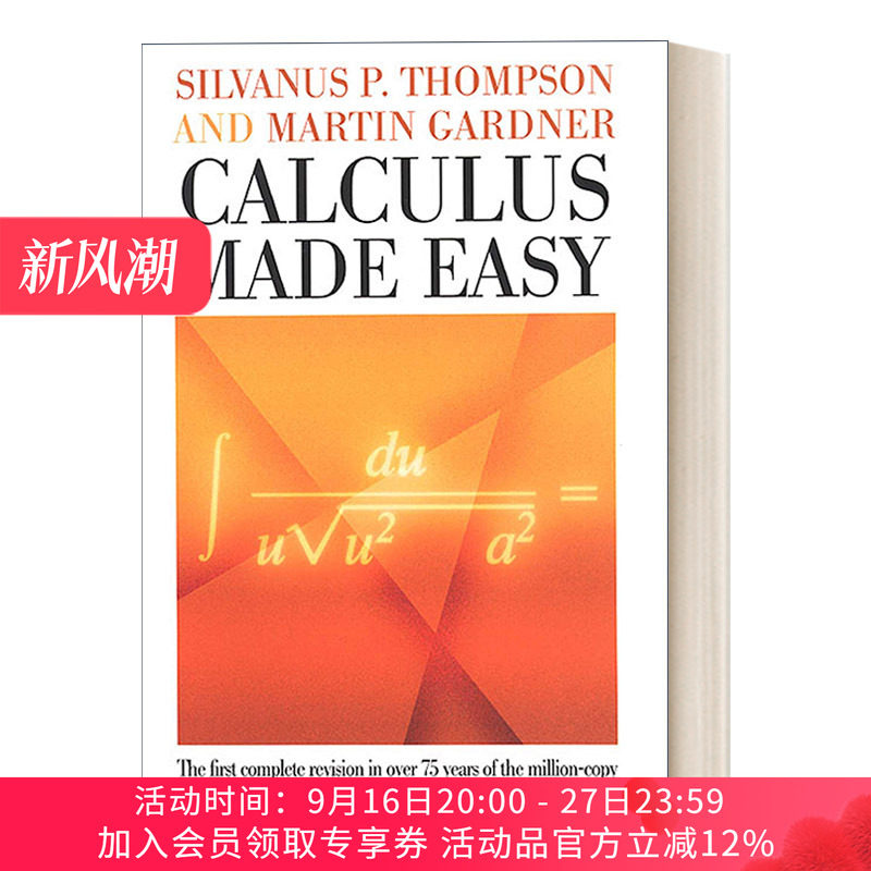 英文原版 Calculus Made Easy 轻松学微积分 精装 英文版 进口英语原版书籍