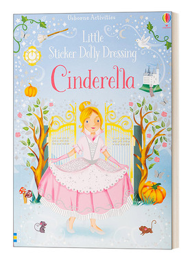 英文原版 Little Sticker Dolly Dressing Cinderella 多莉贴纸 灰姑娘 英文版 进口英语原版书籍