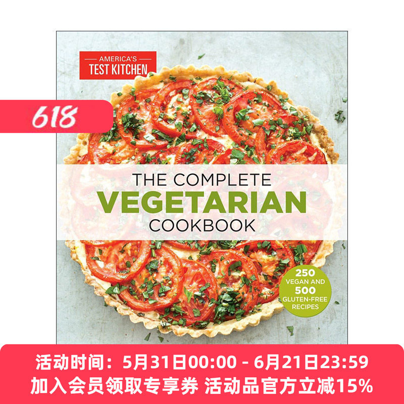 英文原版 The Complete Vegetarian Cookbook 完全素食食谱 700道简单易做的健康素食餐 America's Test Kitchen 进口英语原版书籍