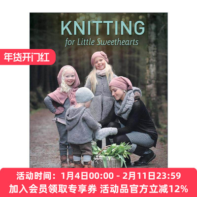 英文原版 Knitting for Little Sweethearts 婴儿可爱针织服装编织指南 儿童款式 精装 挪威著名针织设计团队KlompeLompe 英文版