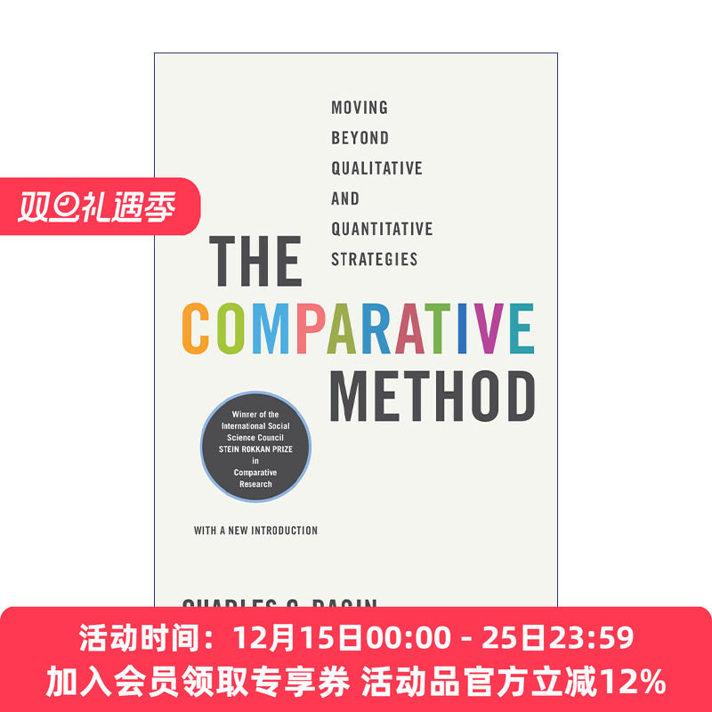 比较方法  英文原版 Comparative Method 超越定性与定量之争 社会学 Charles C. Ragin 英文版 进口英语原版书籍