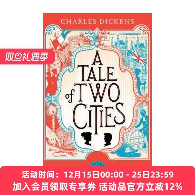 英文原版 A Tale of Two Cities 双城记 查尔斯·狄更斯 Puffin儿童经典系列 英文版 进口英语原版书籍