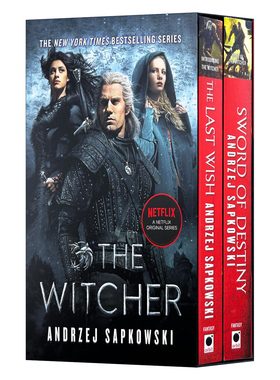 英文原版 The Witcher 猎魔人小说2本套装 白狼崛起+宿命之剑 影视剧封面 巫师 魔幻小说 白狼杰洛特 英文版 进口英语原版书籍