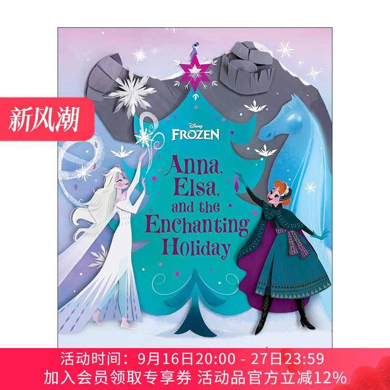 安娜 艾莎和迷人的假期 英文原版 Frozen Anna Elsa and the Enchanting Holiday 冰雪奇缘 儿童迪士尼精装绘本 进口英语原版书籍