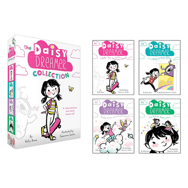 英文梦想家女孩黛西儿4册盒装