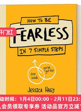 其实你可以不用怕 英文原版 How to Be Fearless 自我提升 克服焦虑 幸福 成功学 Jessica Hagy 精装 英文版 进口英语原版书籍