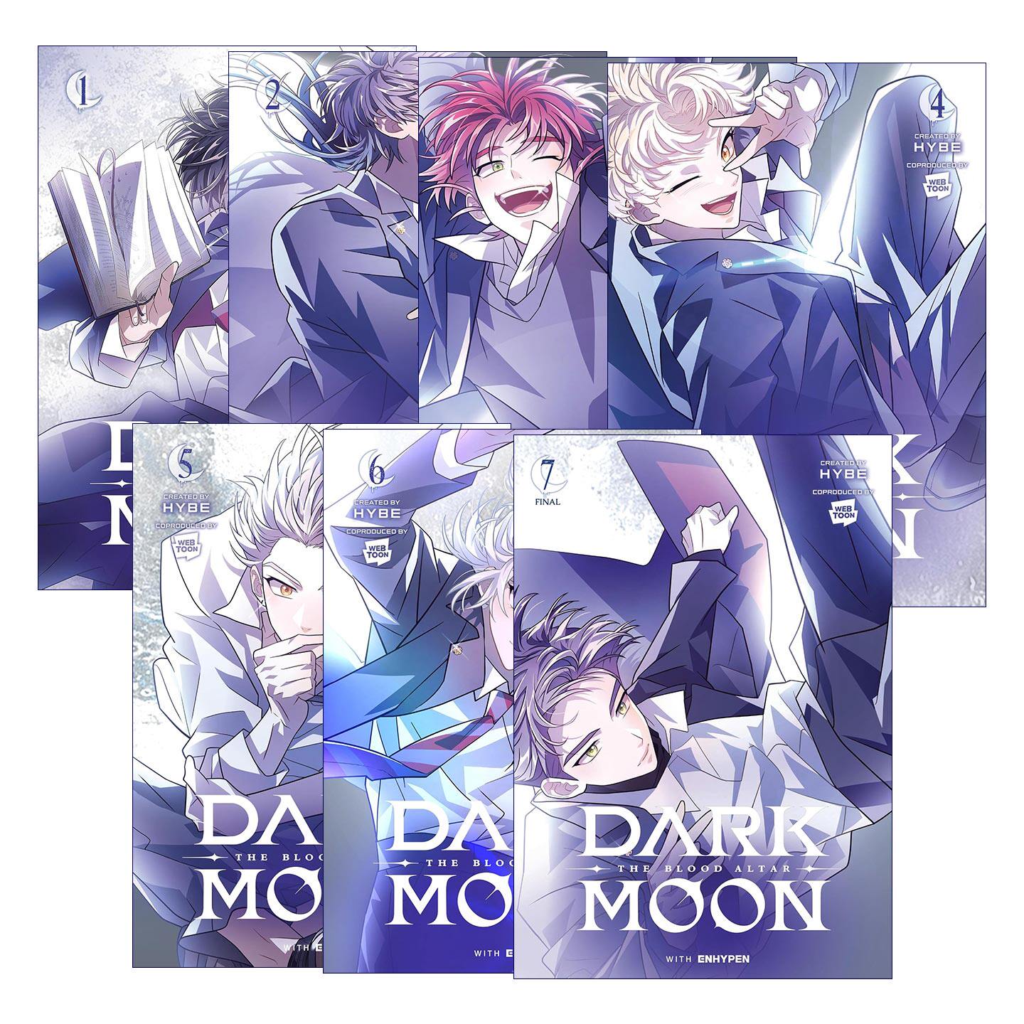 英文原版 DARK MOON THE BLOOD ALTAR 月之神坛系列7册 韩国奇幻漫画 吸血鬼狼人 英文版 进口英语原版书籍