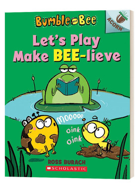英文原版 Bumble and bee 1 Let's Play Make Bee-lieve 大黄蜂和蜜蜂 1 让我们玩让蜜蜂相信 英文版 进口英语原版书籍