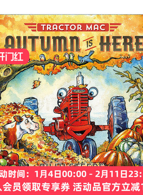 红色大拖拉机麦克  英文原版 Tractor Mac Autumn Is Here 秋天到了 精装绘本 英文版 进口英语原版书籍