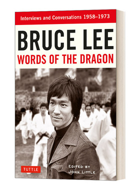 英文原版 Bruce Lee Words of the Dragon Interviews and Conversations 李小龙 龙之言 访谈与对话1958-1973 英文版进口英语书籍
