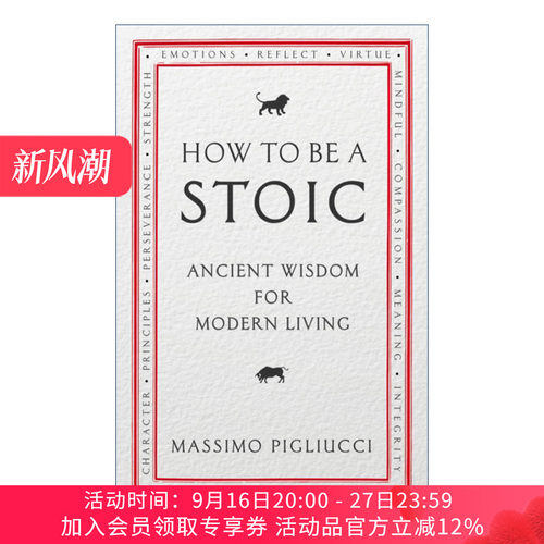哲学的指引  英文原版 How To Be A Stoic 斯多葛哲学的生活之道 马西莫·匹格里奇 英文版 进口英语原版书籍
