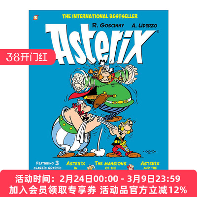英文原版 Asterix Omnibus #6 高卢英雄历险记 16-18 合订本 卷六 英文版 进口英语原版书籍