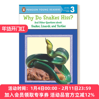蛇为什么嘶嘶叫 英文原版 Why Do Snakes Hiss? - Penguin Young Readers Level 3 科普百科 企鹅青少分级阅读3级 英文版 进口书