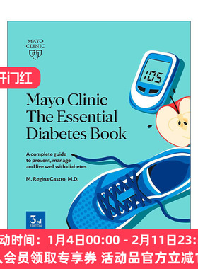 英文原版 Mayo Clinic The Essential Diabetes Book 梅奥糖尿病指南 第三版 预防 管理 治疗 M. Regina Castro 进口英语原版书籍