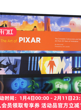 英文原版 The Art of Pixar 25th Anniv The Complete Color Scripts 皮克斯手稿艺术精选集：25周年电影设定集画册进口英语原版书