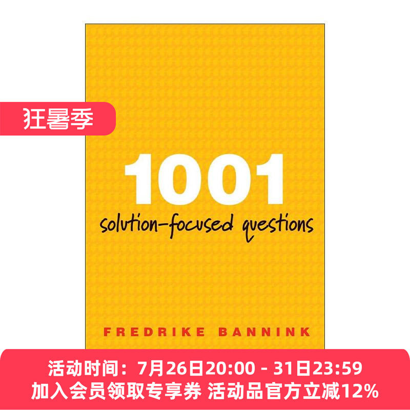 英文原版 1001 Solution-Focused Questions 1001个聚焦解决方案的问题 焦点解决会谈 创伤治疗 临床心理学家Fredrike Bannink