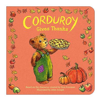 英文原版 Corduroy Gives Thanks 小熊可杜罗表达谢意 小熊可可 儿童经典绘本 纸板书 英文版 进口英语原版书籍