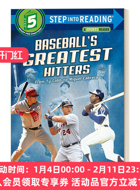 击球手们 英文原版 Step Into Reading 5 - Baseball's Greatest Hitters 兰登分级读物 英文版 进口英语原版书籍