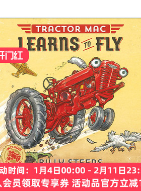 红色大拖拉机麦克学飞  英文原版 Tractor Mac Learns to Fly 儿童绘本 英文版 进口英语原版书籍