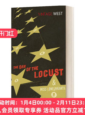 英文原版 The Day of the Locust and Miss Lonelyhearts 蝗灾之日及寂寞芳心小姐 纳撒尼尔·韦斯特 英文版 进口英语原版书籍