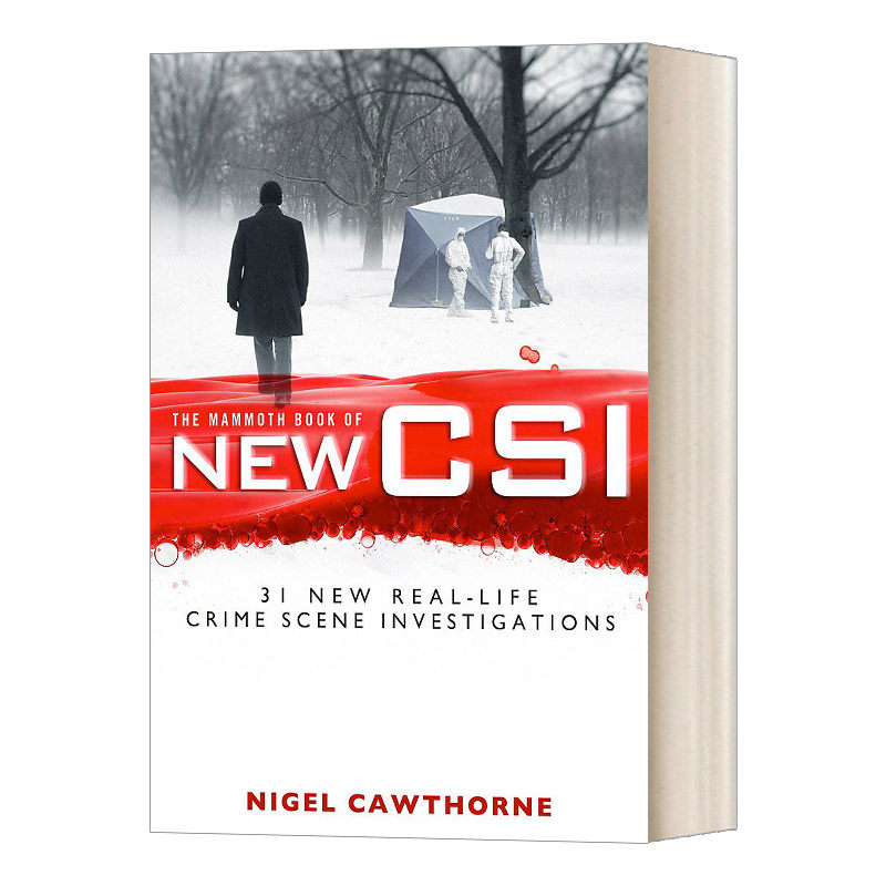 英文原版小说 The Mammoth Book of New CSI 新CSI的巨著 30多个真实犯罪现场调查中的法医学 英文版 进口英语原版书籍